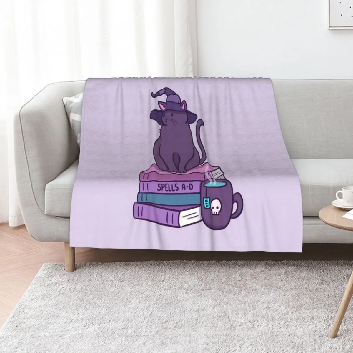 Feline Familiar Nikury Throw Blanket bed plaid Moving valentine gift ideas Beach Baby Winter beds Blankets