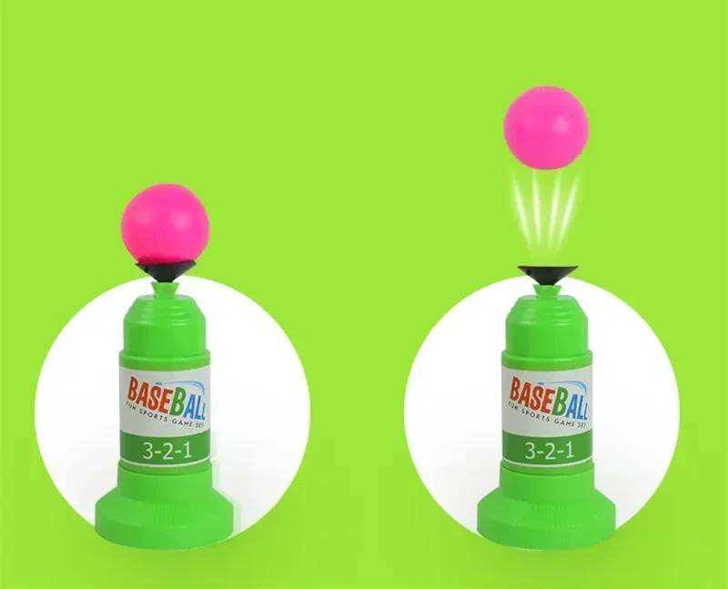 [Divertido] juego deportivo, entrenador de béisbol, pelota de expulsión automática, juguete para practicar niños, utilería de béisbol, ventilador de béisbol para niños, el mejor regalo