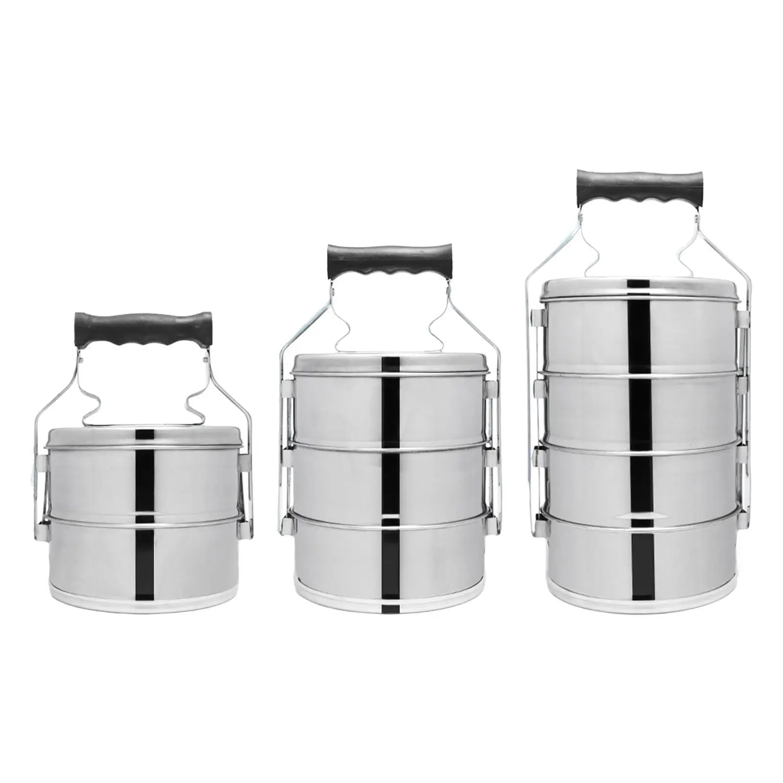 

Stainless Steel Lunch Box Large Food Container Adult Snack Box with Handle Portable for Camping, Outdoor Fishing Travel, Office