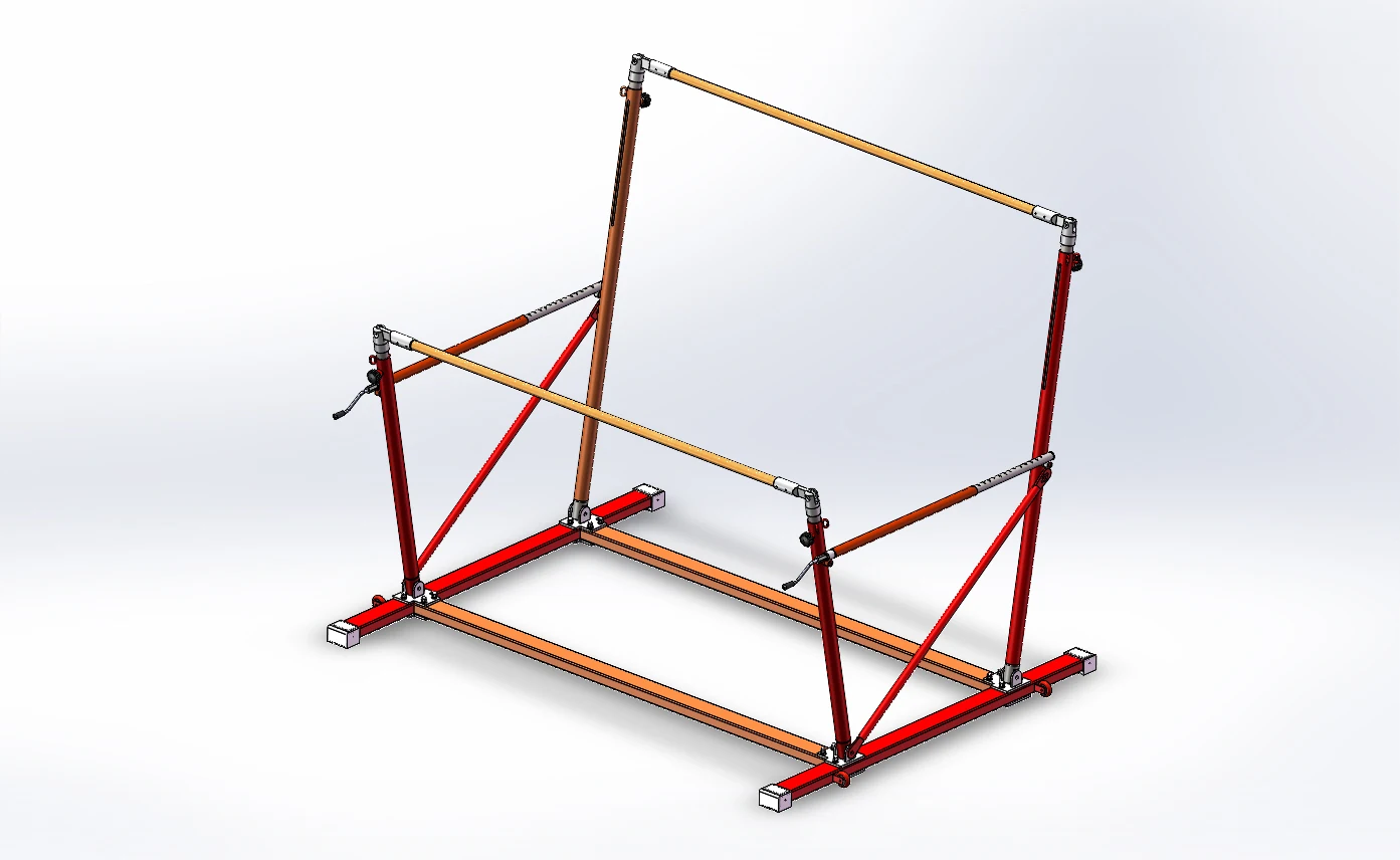 High Quality  FIG Standard Gymnastic Equipment Uneven Bar Independent  Uneven bar Without Chain  Stable for  Club Training