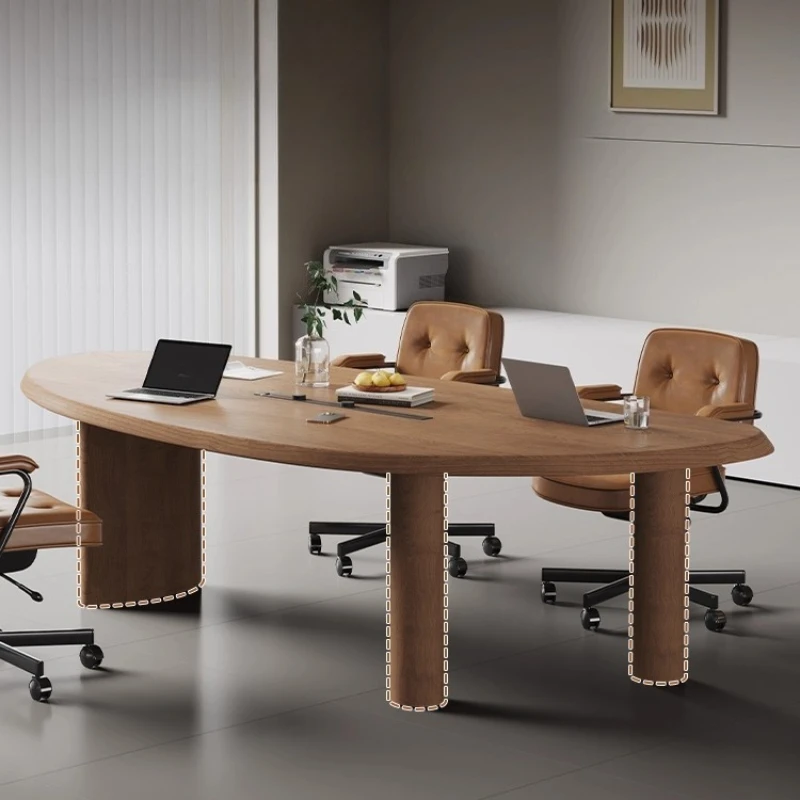 

light luxury advanced sense training negotiation table business meeting table and chairs home Modern HXL curved conference table