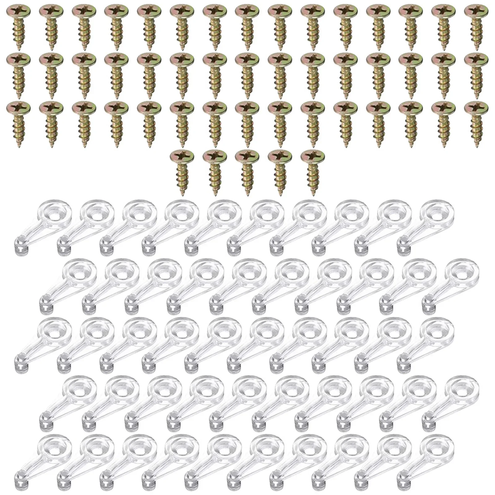 Glass Clamps Plastic Cabinet Clips Easy To Use Glass Retainer Clips Kit Metal Overall Plastic Cabinet Glass Panel