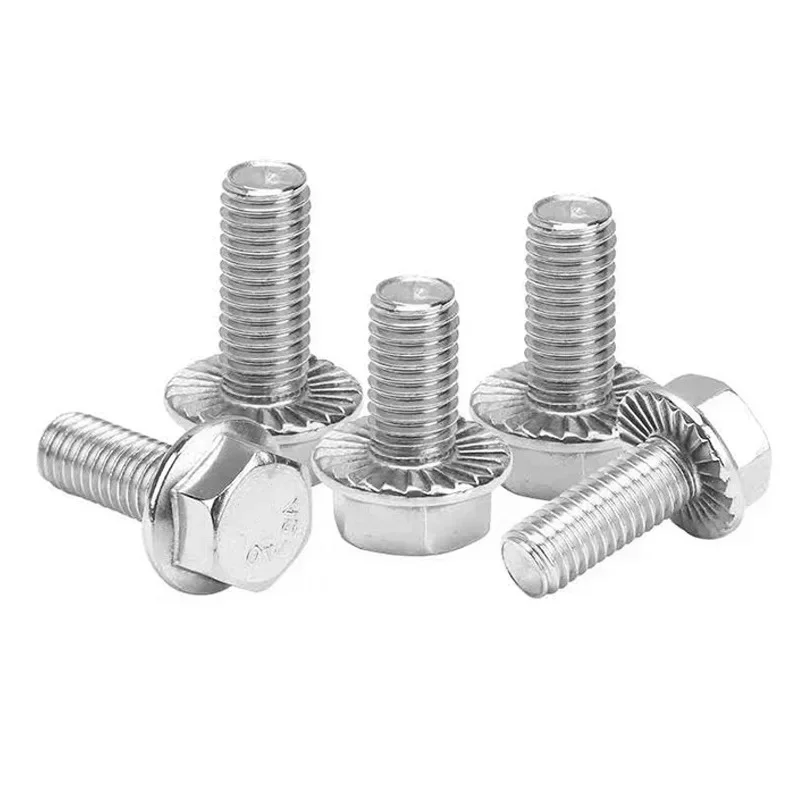 M4 M5 M6 M8 M10 M12 304 Bullone flangiato in acciaio inossidabile Vite flangiata esagonale esterna