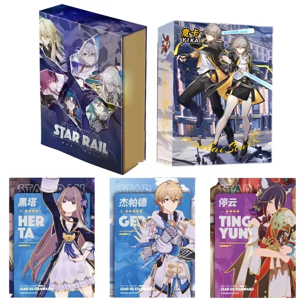 Honkai Star Rail Card Jogo Anime, Genshin Impact, Cartão Ferroviário, Cartas Colecionáveis Raras, Colapso, Brinquedos, Presentes