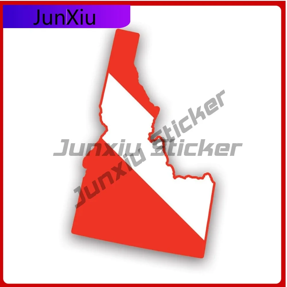 

Idaho State Shaped Sun Resistant Fade Resistant Classic For Laptop Car Window Rear Windshield Self Adhesive No Residue