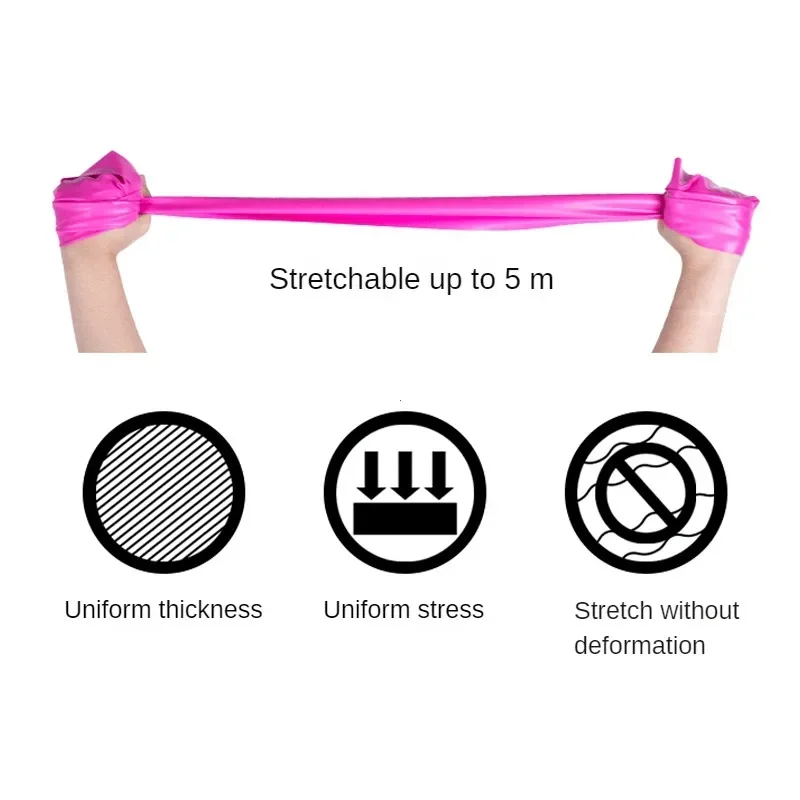 150cm Portable Fitness Exercise Resistance Bands Rubber Yoga Elastic Band Gym Training Equipment