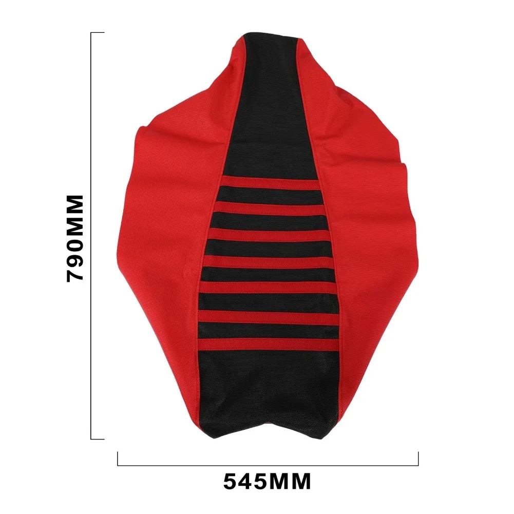 متوافق مع TRX450ER 2006-2009 2012 / TRX250EX 2006-2024 غطاء مقعد الدراجة الترابية، جلد PVC مرن، أحمر، مقاوم للماء