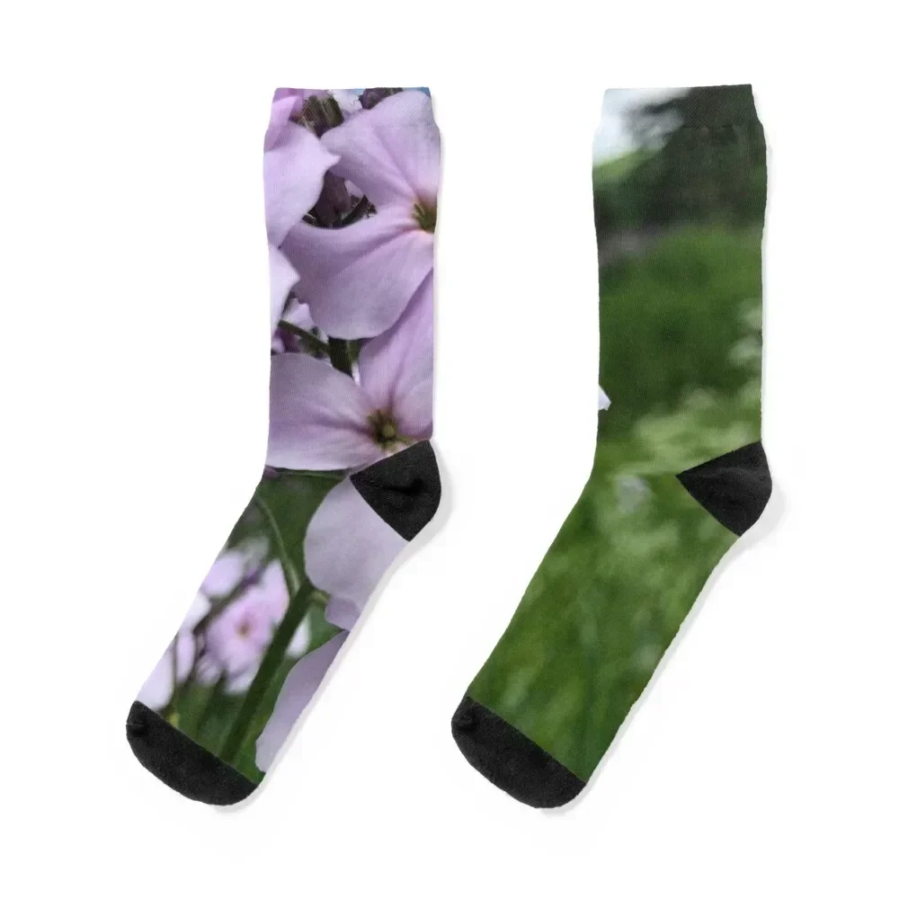 

Lilac Flowers Socks snow anti-slip gym funny gifts Male Socks Women's