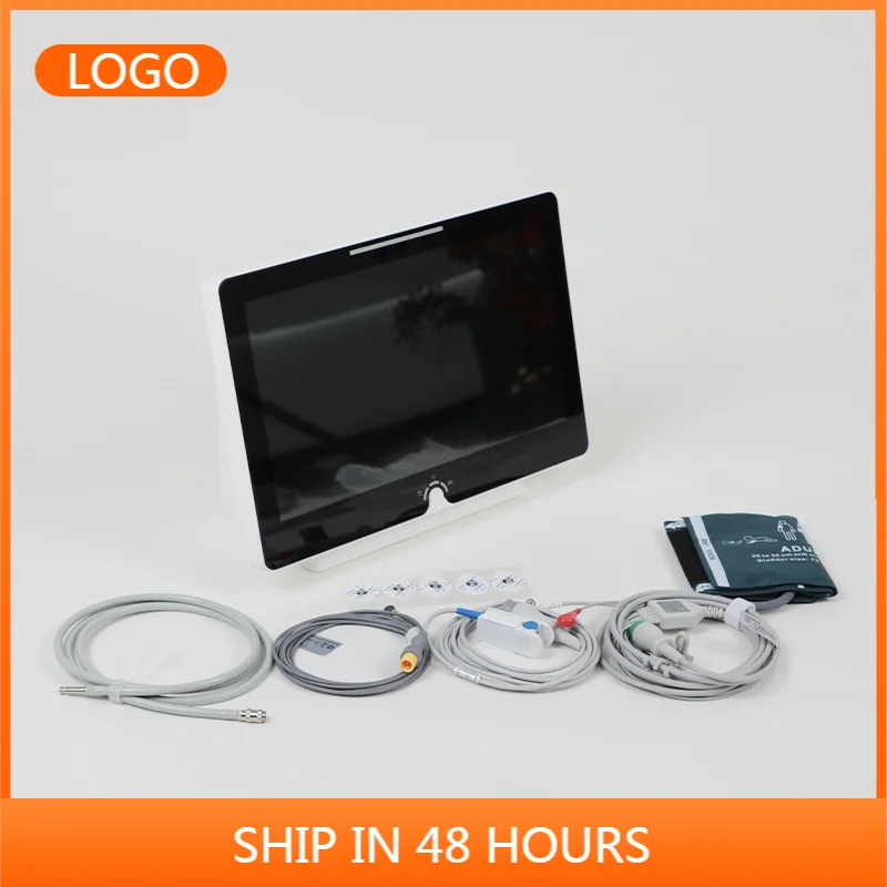 MT MEDICAL 12 Inch Portable Multi‑function Vet Patient Monitor ECG Vital Signs Equipment for Pet Hospital