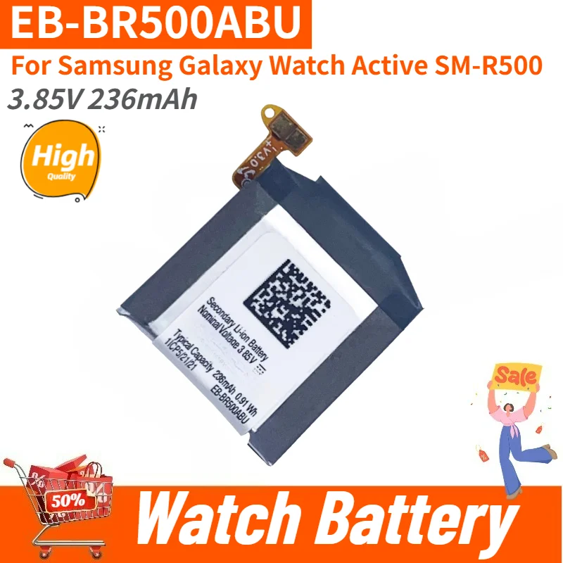 High Quality EB-BR500ABU Watch Battery 3.85V 236mAh For Samsung Galaxy Watch Active SM-R500 Replacement Battery