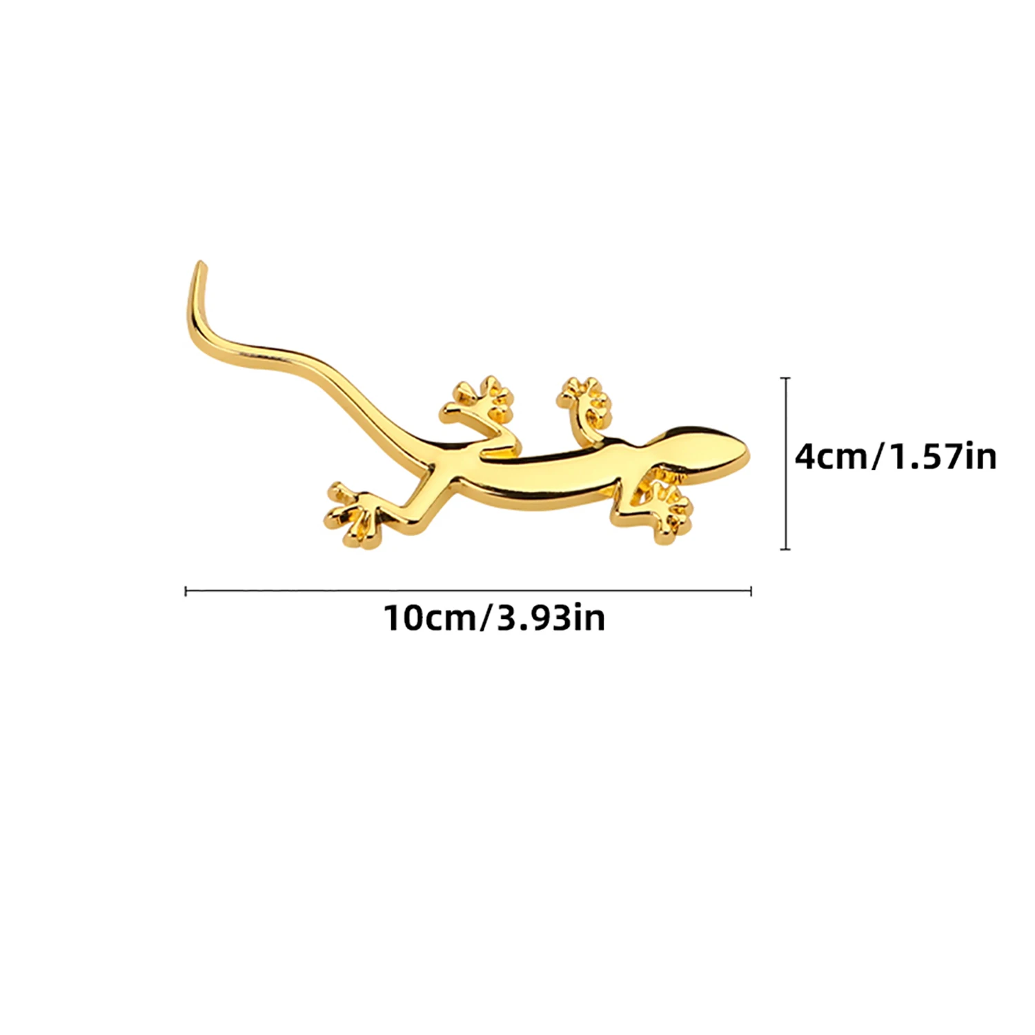 2pcs metal gecko stickers, 3D stereoscopic car and electric vehicle stickers, scratch covers, covers, motorcycle body modificati
