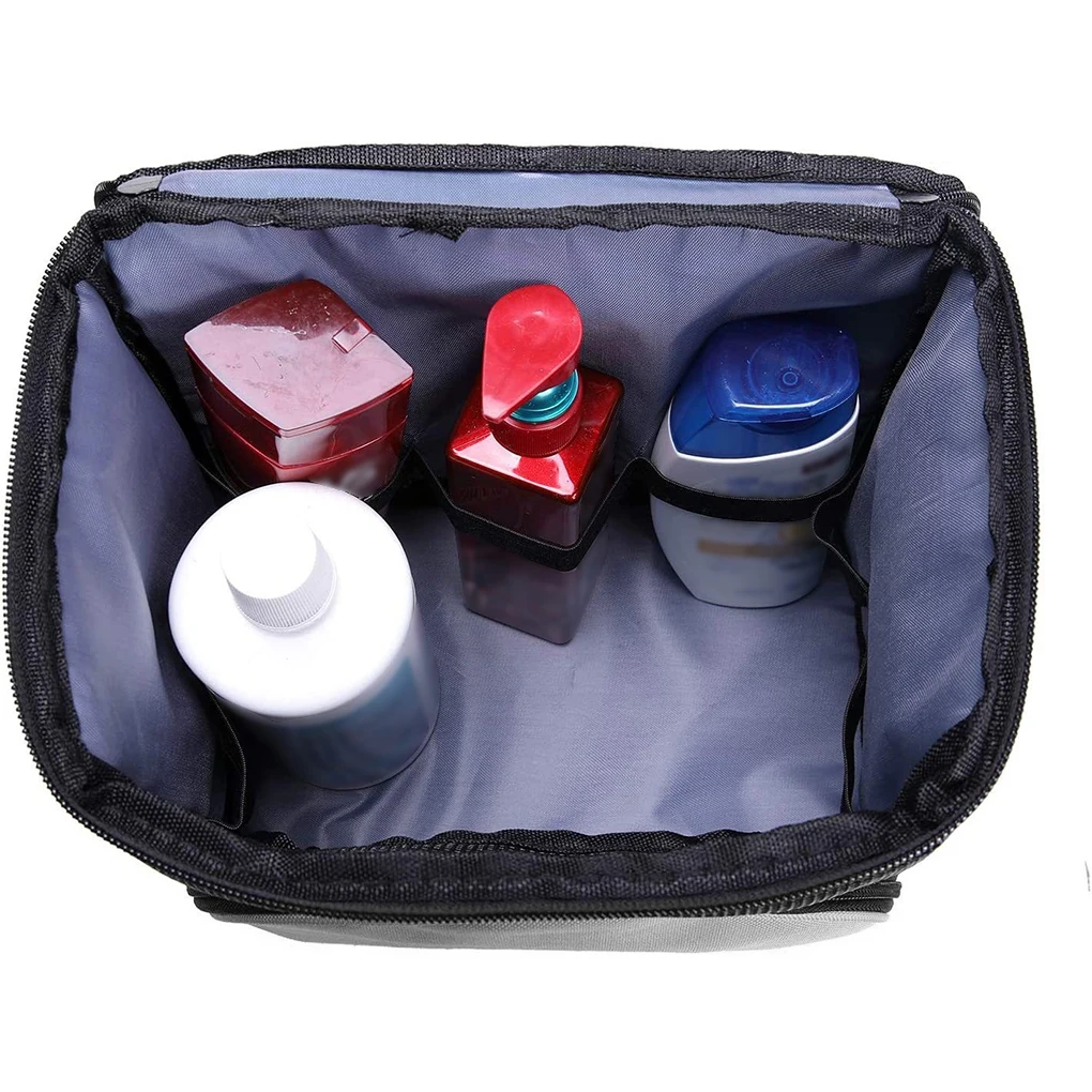 Polyester Bag For Every Adventure - Durable And Travel-friendly Space-saving Foldable Toiletry Bag