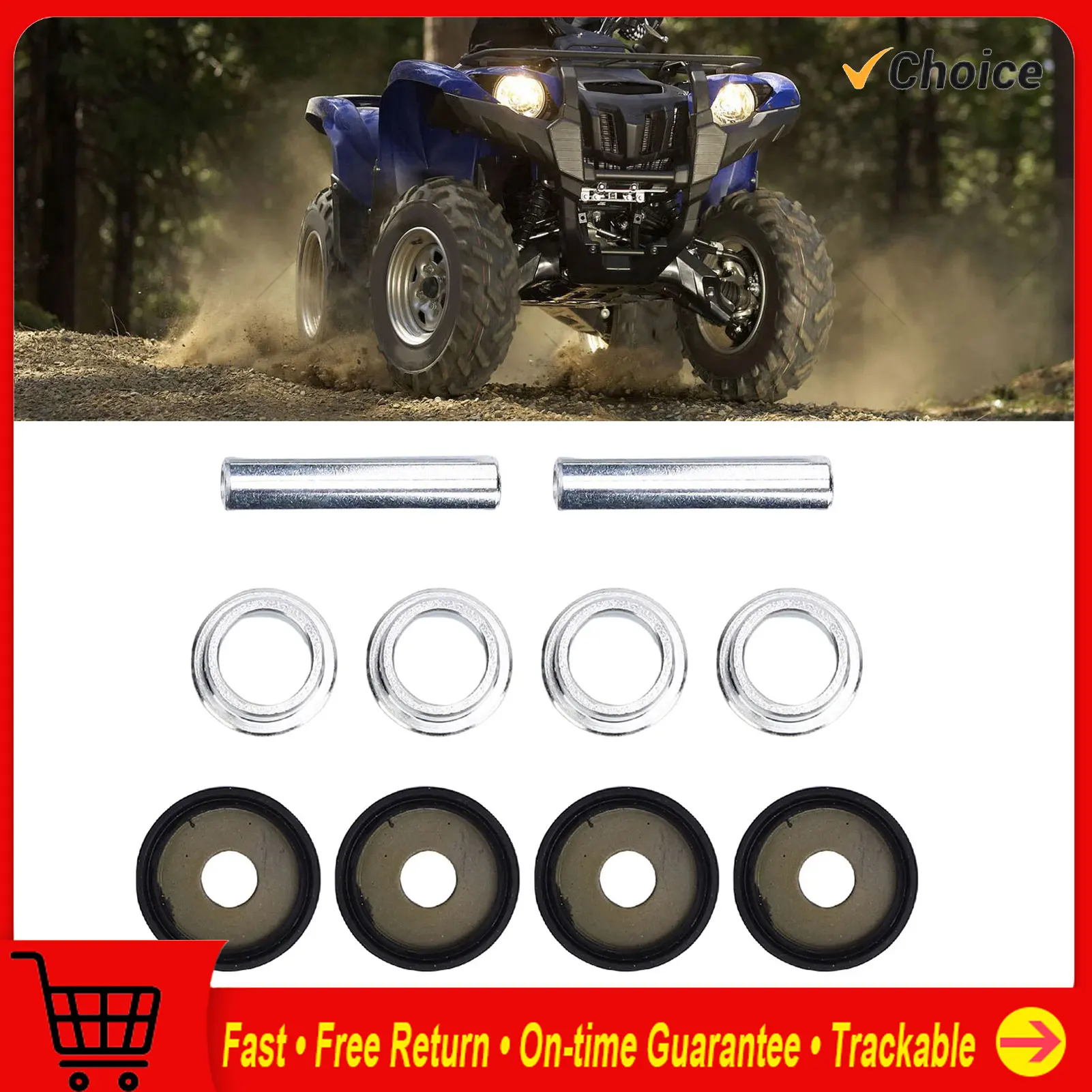 

Комплект втулок заднего поворотного кулака из высокопрочного металла для KODIAK 450 700 4WD 450 660 700 RHINO YFM350 YFM400 YFM450 YFM550