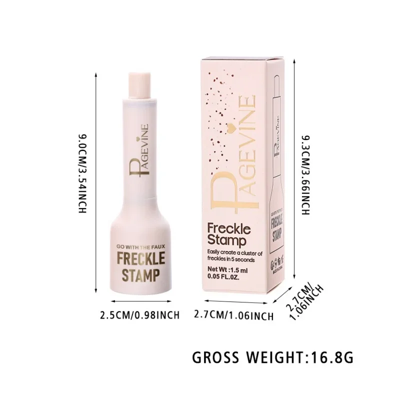 5-Point Freckle Stamp Pen Natural-Looking Waterproof Liquid Freckles Quick-Dry Effortless Air Cushion Tip Dot Spot Application