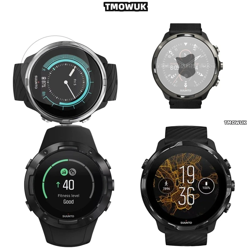 

For Suunto 5 7 9 Peak Pro Race S 45mm 49mm OCEAN Traverse Alpha, Secure Grip 9H Tempered Glass Screen Protector