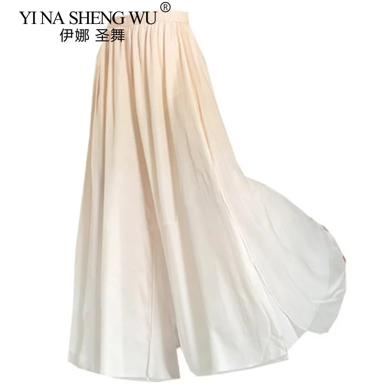 Costume da danza classica da donna Copricostume da fata velato e fluido Abito da performance tradizionale cinese Abbigliamento da allenamento moderno Ragazza per adulti