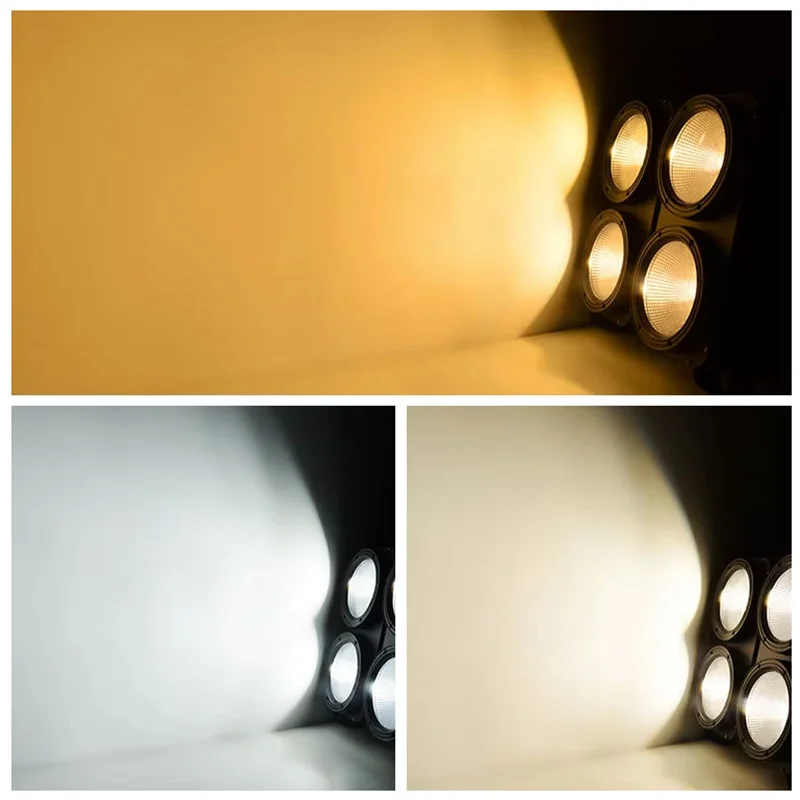 LED Audience light Strobe effect light 4x100W Disco Party Club Bar Show audience light party light dmx512 LED light event show
