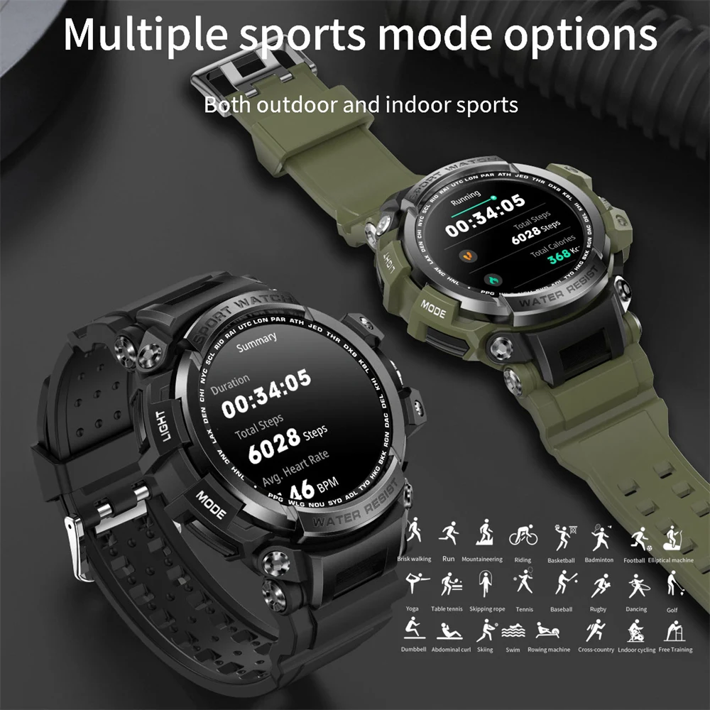 KAIMORUI Men Smart Watch Bluetooth Call Sports Outdoor IP68 Waterproof Smartwatch Men Spo2/HR/BP Fitness Tracker Smart Clock