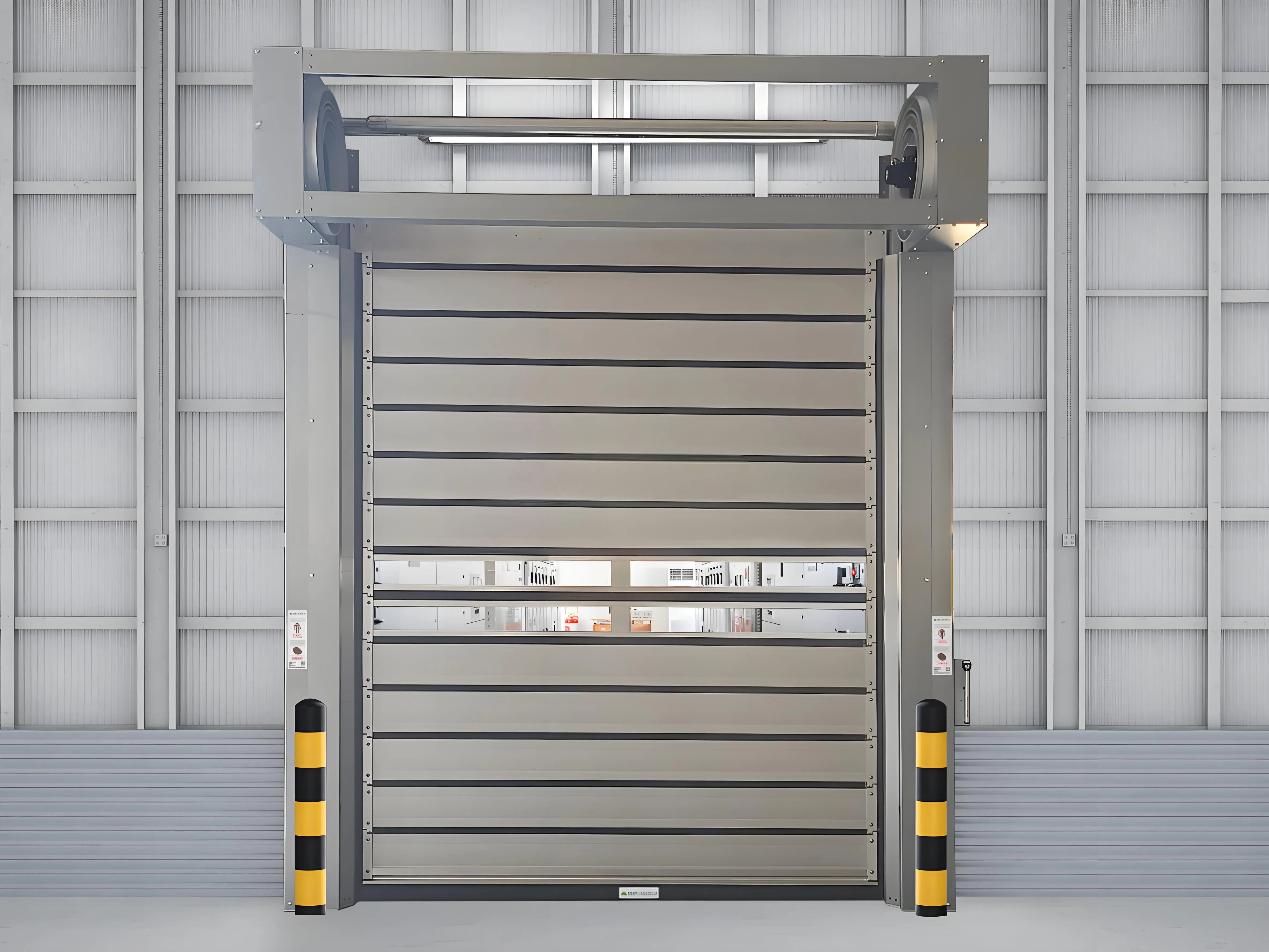 Customization Industrial Security Customized Spiral Hard Aluminum High Speed Rolling Door