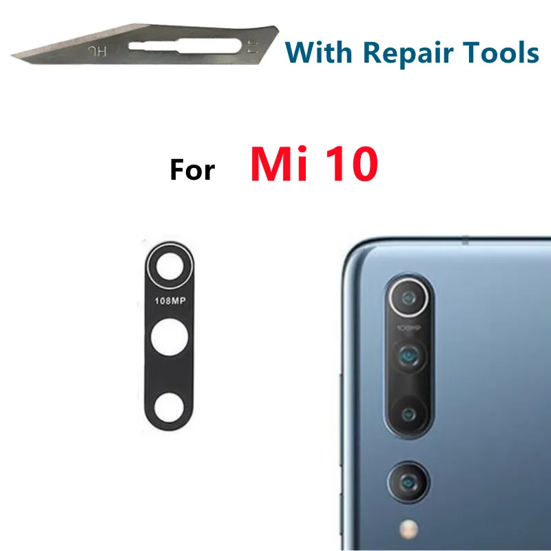 For Xiaomi Mi 10 Lite 5G Global Mi10 Lite M2002J9G M2002J9S Mi10 Lite Ultra Pro 10T Rear Back Camera Glass Lens