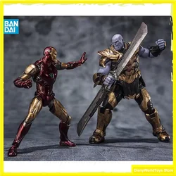 100% Original S.h.figuarts SHF Avengers Endgame Iron Man Mk85 Thanos In Stock Anime Action Collection Figures Model Toys