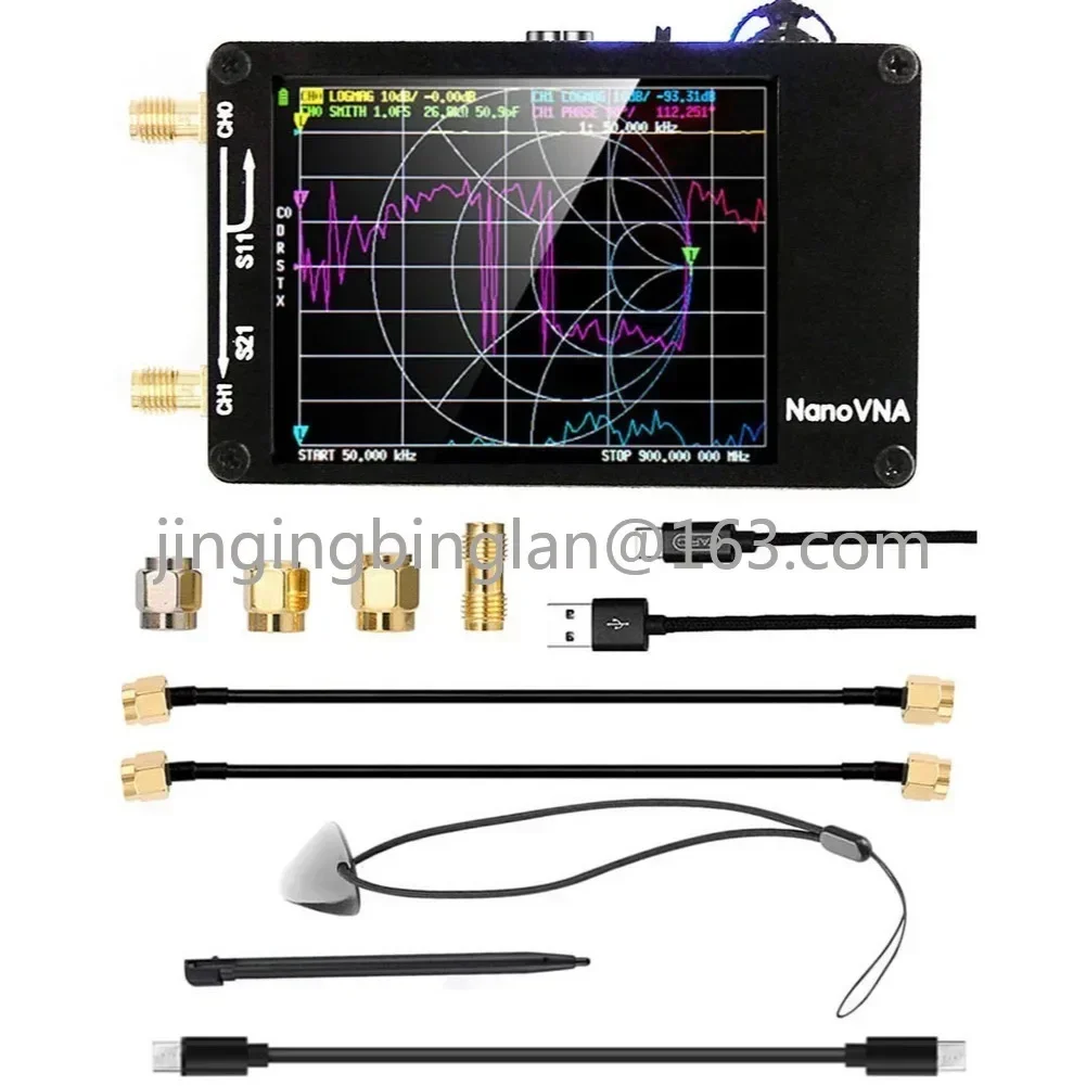 NanoVNA-H Upgraded Antenna Vector Network Antenna Analyzer MF HF VHF UHF with SD Card Slot