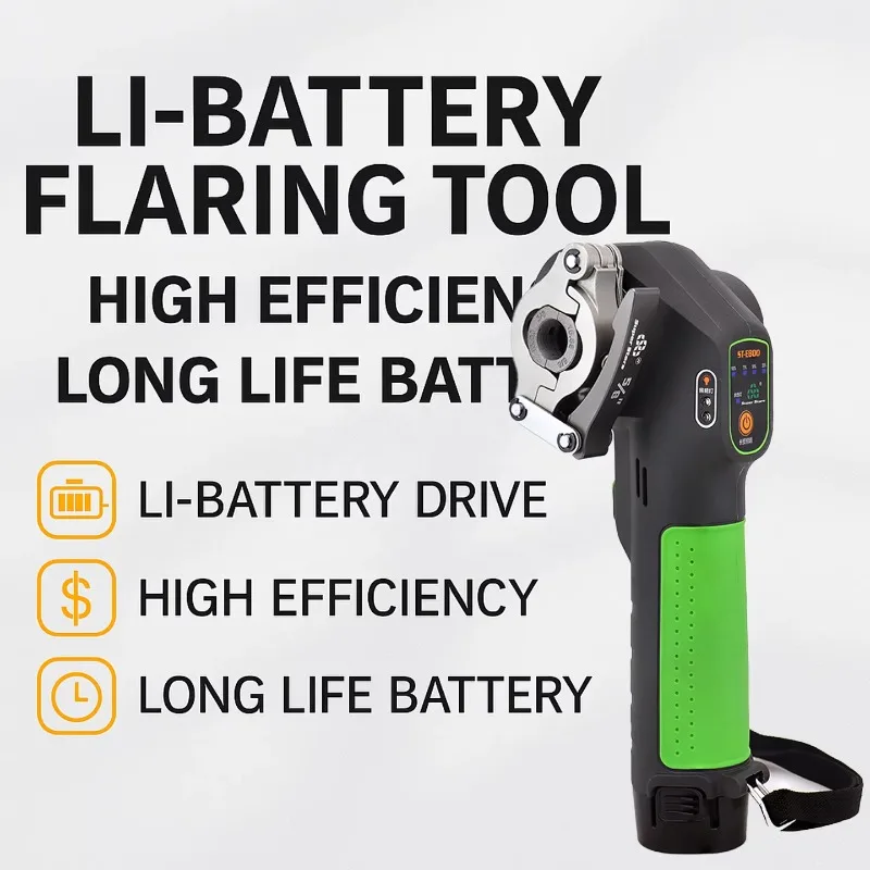 ST-E800A HVAC تبريد بطارية ليثيوم تعمل بالطاقة الكهربائية متوهج أنبوب المتوسع عدة النحاس الألومنيوم أنبوب أداة عدة #2