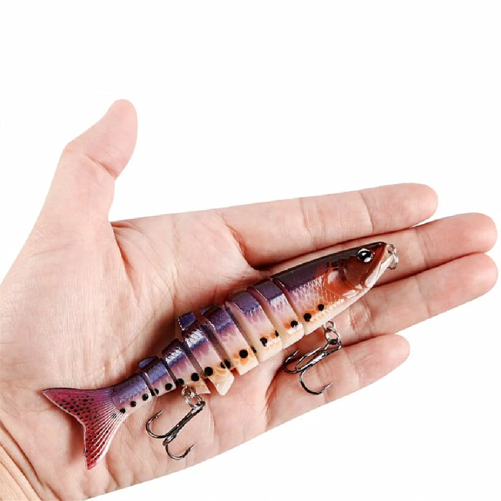 2025 new Swimbait 12cm 20g Multi Joint Lure Slow Sinking Bionic Swimming Pesca Bass Treble Hook Carp Fishing Tackle Hard Bait