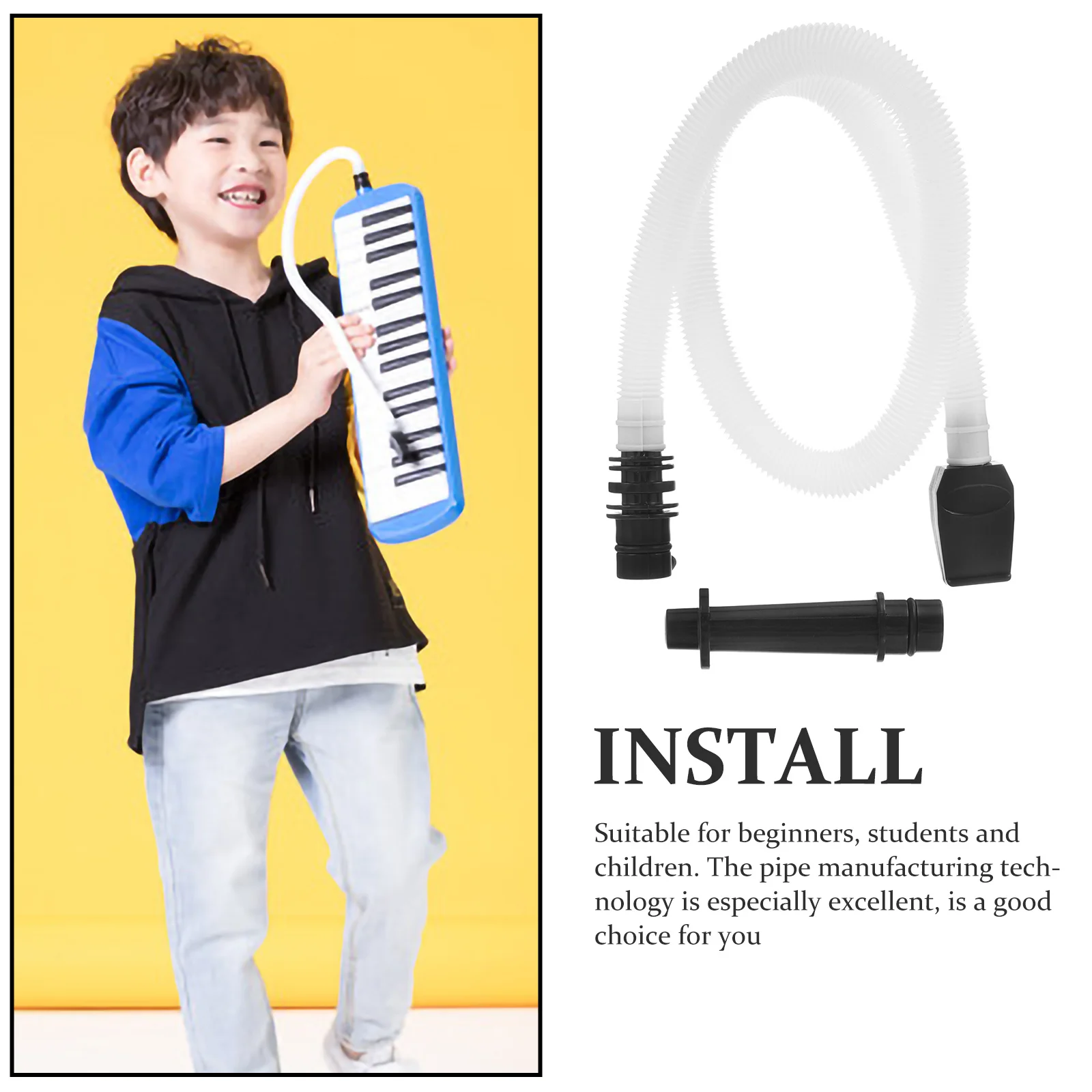 

Melodica Mouthpiece Tube Flexible Replacement Part For Melodica High Quality Abs Durable Lightweight Kids Students Beginners