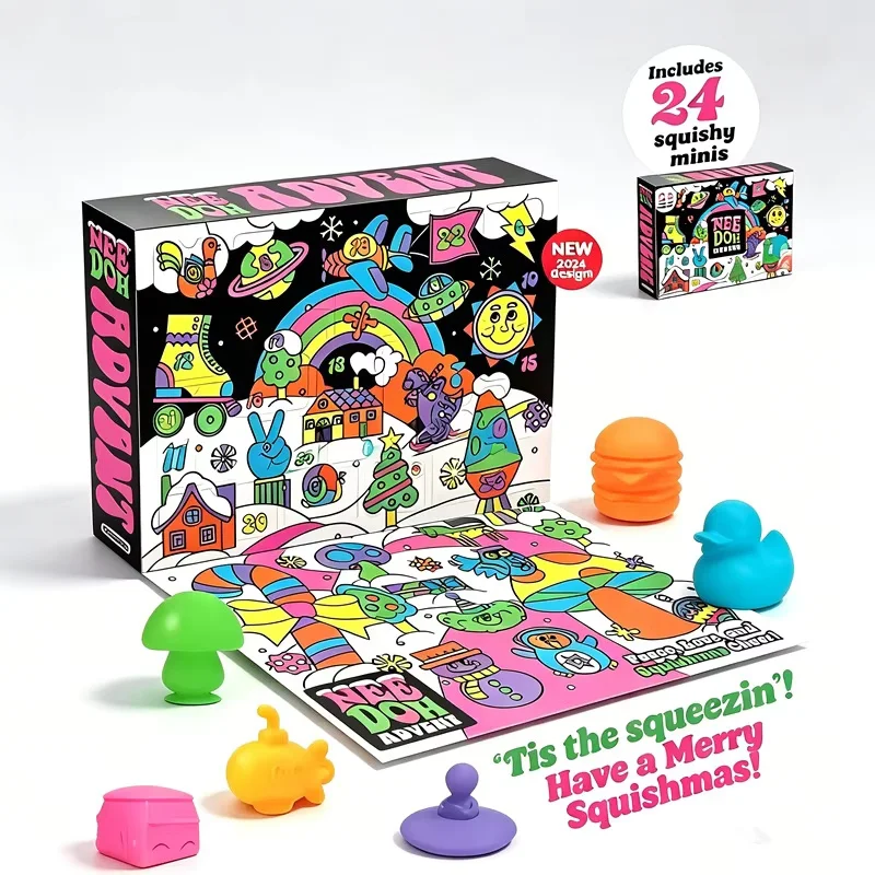 Surprise Blind Box Needoh Advent Calendar Gift For Children 24 Day Countdown New Year Family Friends Blind Box Party Toy Gift