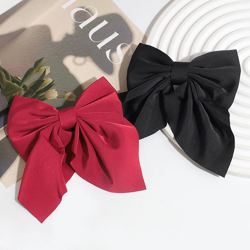 Fashion Simple Elegant Temperament Bow Hair Clip For Women Headwear Hair Accessories