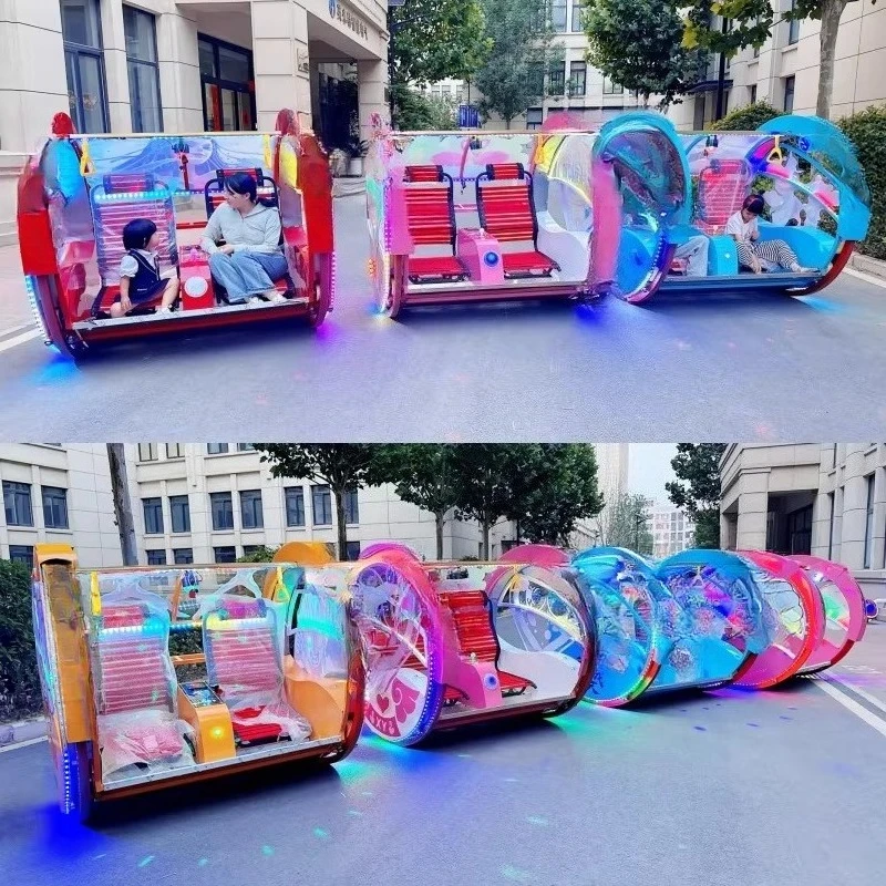 Stall double happy bar car children's luminous amusement Internet celebrity amusement parent-child tumbling car