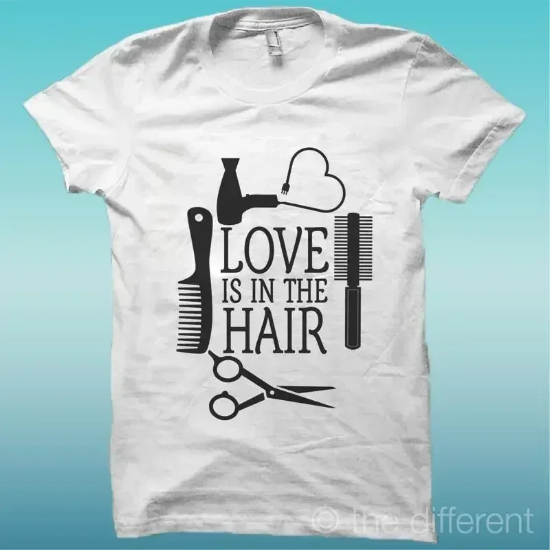 TShirt Uomo Love Is In The Hair Hairdressers Gift Idea