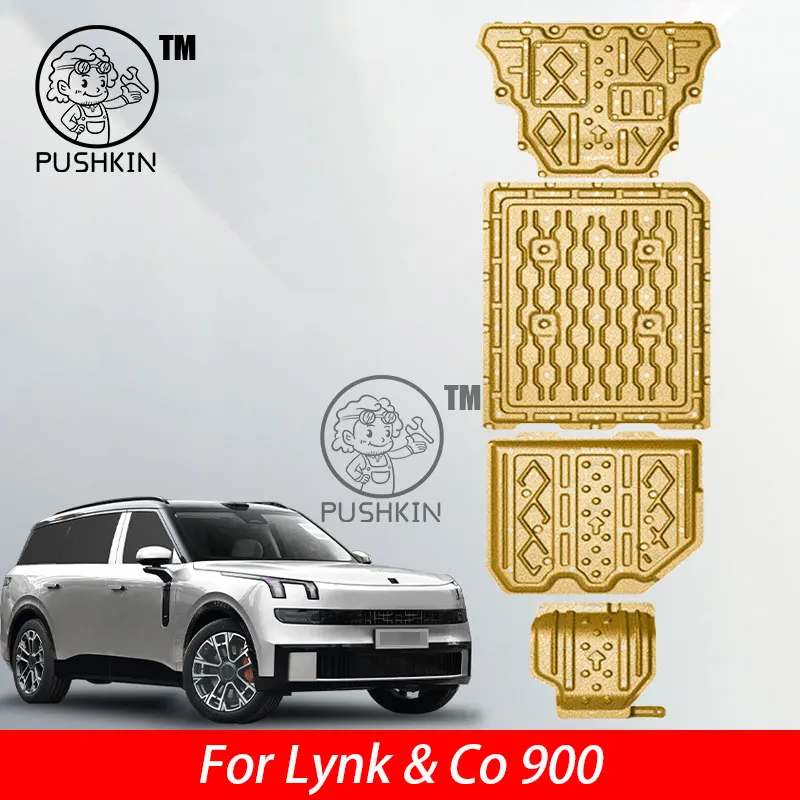 

For Lynk & Co 900 2025 2026 Aluminum-magnesium alloy under-engine guard full coverage chassis guard for battery and fuel tank
