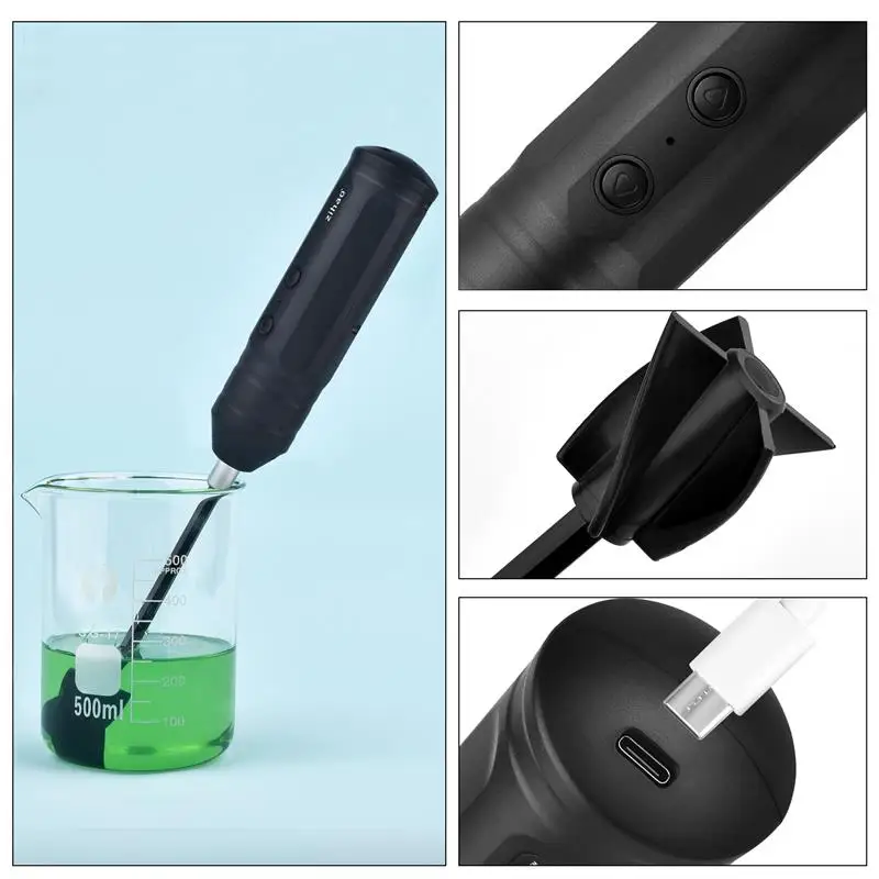 Epoxy Resin Glue Pigment Mixing Tools DIY Jewelry Making Tools Electric Agitator Plastic Stirring Rod Jewelry Equipments Stirrer