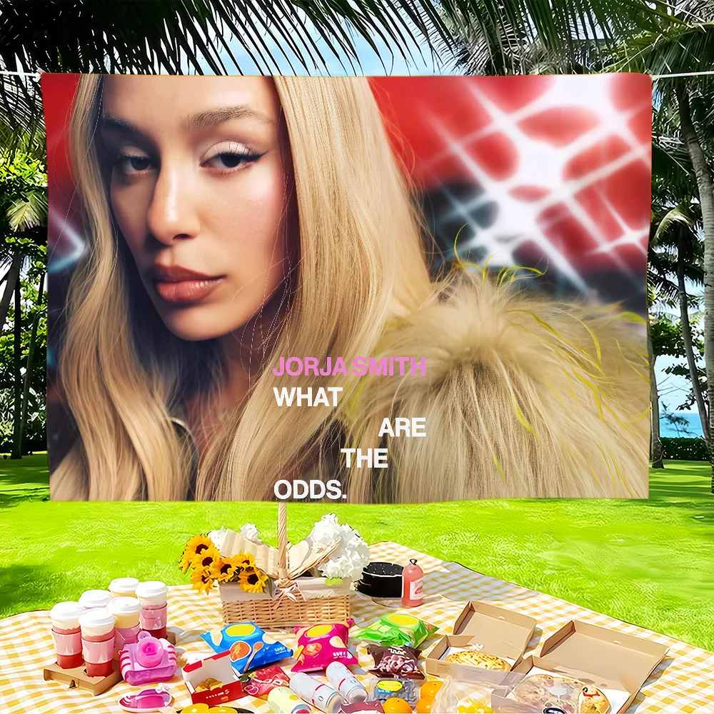 Jorja Smith What Are The Odds flag Tapestries Outdoor Parties Bedrooms Living Rooms Dorm Rooms Wall Decor Banners Gifts