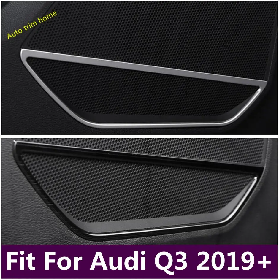 

Inner Door Stereo Speaker Audio Loudspeaker Sound Decoration Frame Cover Trim Fit For Audi Q3 2019 - 2023 Car Accessories