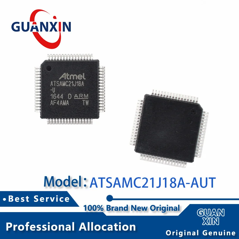 

100% New ATSAMC21J18A-AUT TQFP-64 Marking ATSAMC21J18A-U ATSAMC21J18