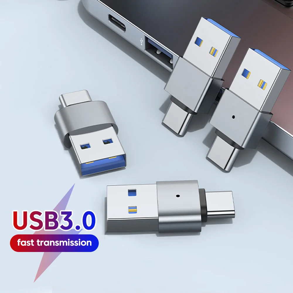 USB صغير 3.0 ذكر إلى Type-c ذكر OTG شحن نقل البيانات محول محولات آيفون 15/16 سامسونج محول الهاتف موصل
