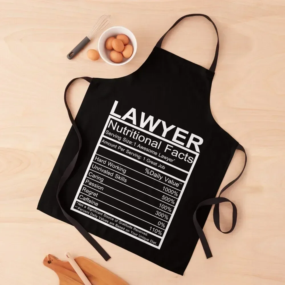 

Lawyer Nutritional Facts Apron beauty master innovative kitchen and home items cooks clothes Kitchen Items For Home Apron