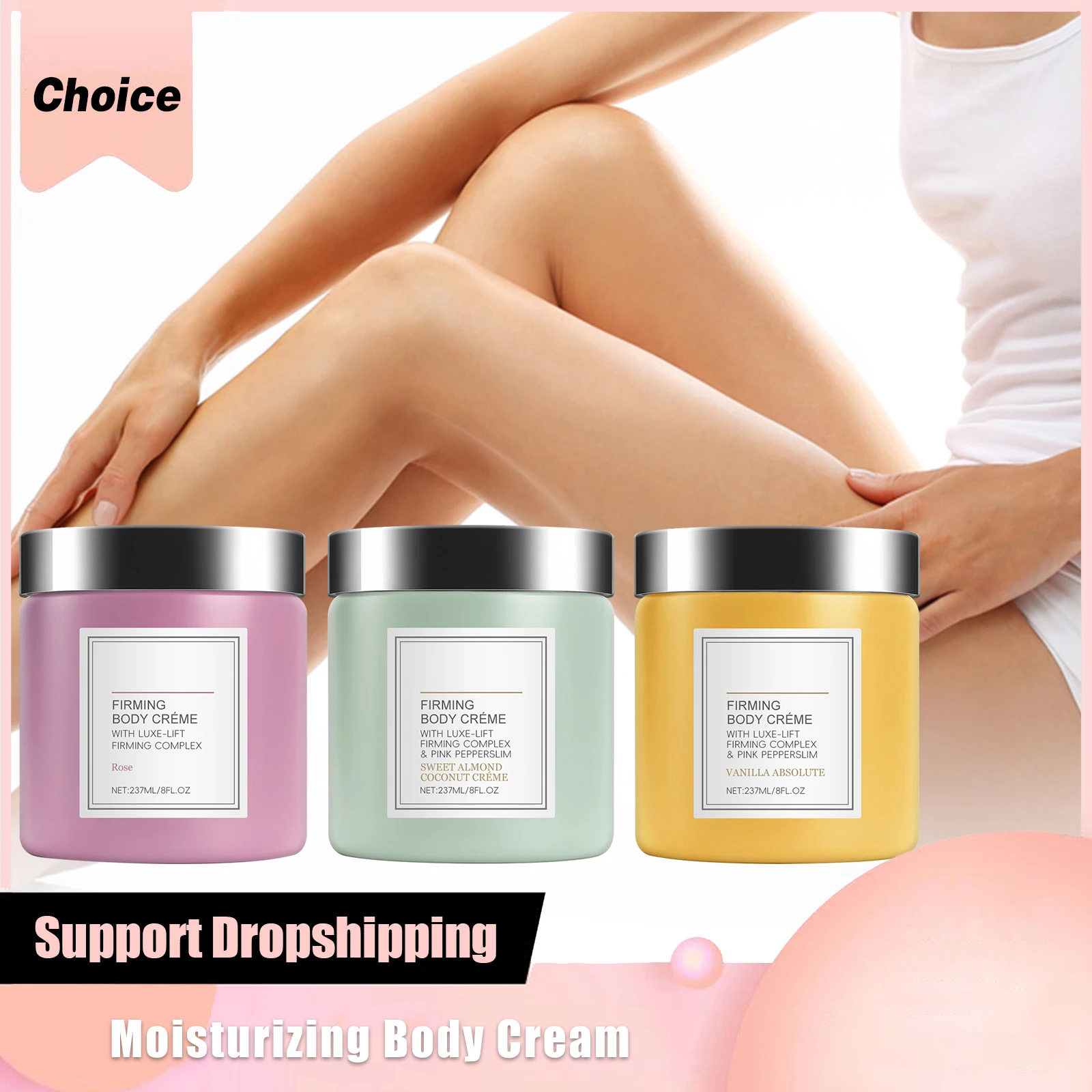 

Body Firming Lotion Anti-Aging Moisturizing Tightening Cream Nourish Dryness Smooth Wrinkles Sagging Hyaluronic Acid Skin Care