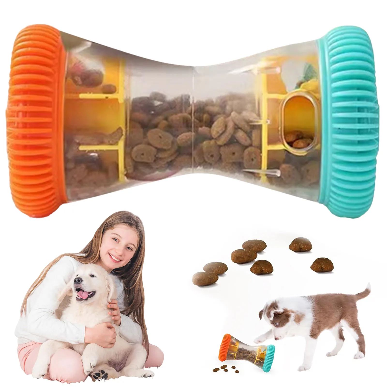 Dog Rain Cover Interactive Dog Puzzle Toy Durable Dumbbell Toys To Keep You Busy Adjustable Dispenser Pet Supplies For Cat Bath