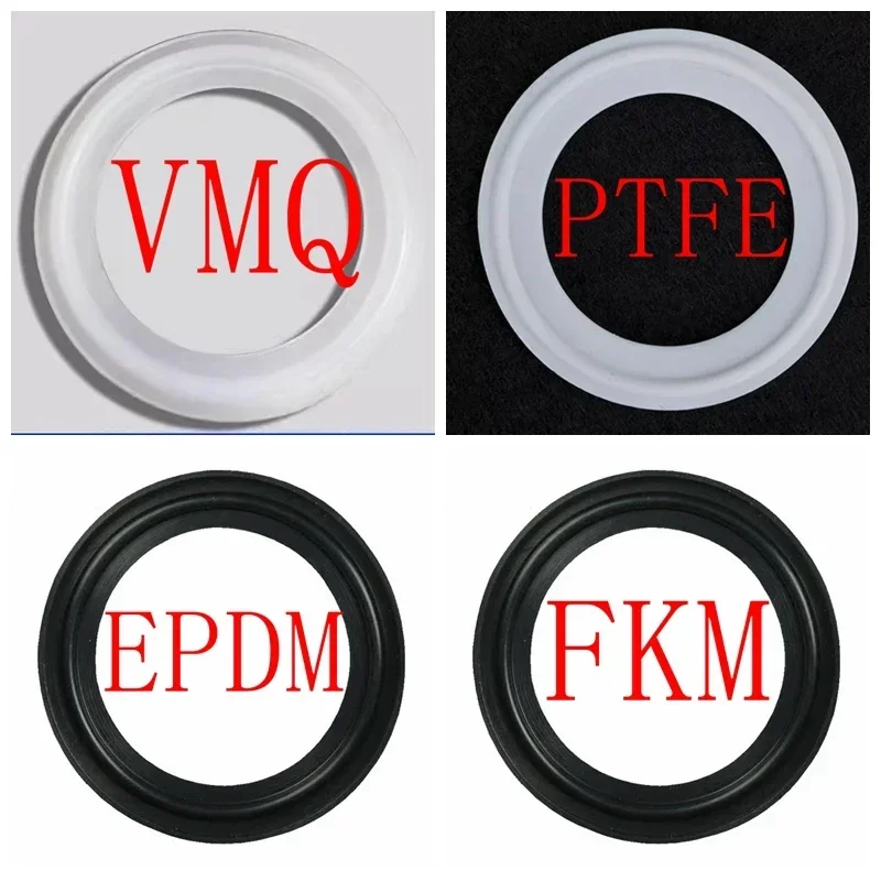 

1/2" 3/4" 1" 1.5" 2" 2.5" 3" 3.5" 4" - 10" Tri Clamp Sanitary PTFE EPDM FKM Silicone Seal Gasket Strip Homebrew Diopter Ferrule