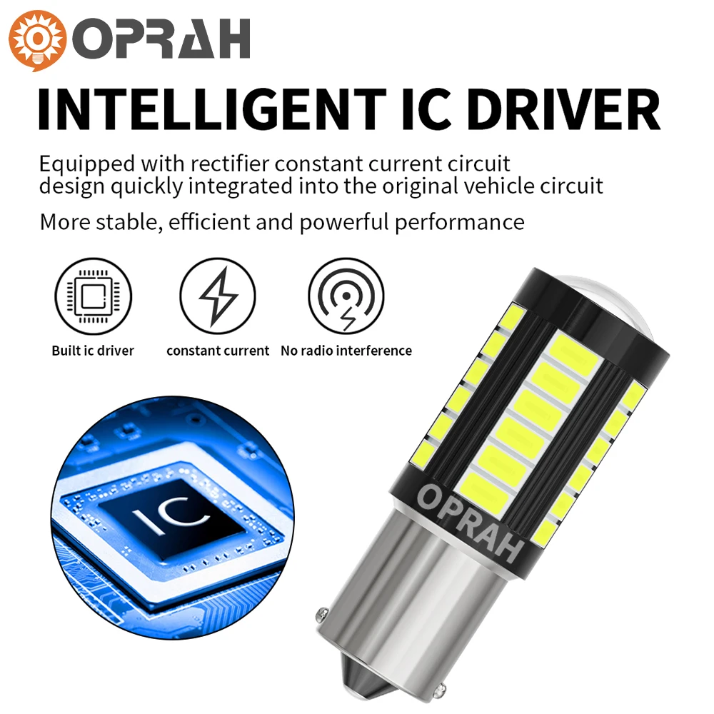오프라 1pcs 12V 24V 1156 BAU15S 1157 BAY15D LED 조명 T20 7440 7443 Canbus 33pc 5630SMD 자동차 트럭 후면 신호 램프 DRL 전구