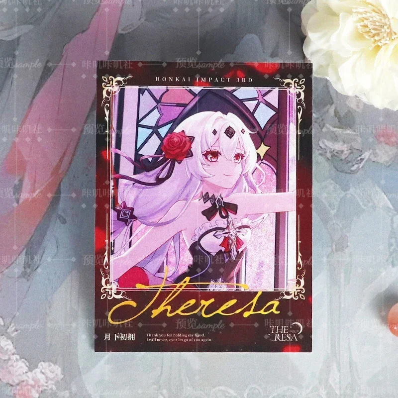 Game Theresa Apocalypse Honkai Impact 3 Cartoon Acrylic Stand Figure Display Model Cosplay Badge Laser ticket Desktop Decor