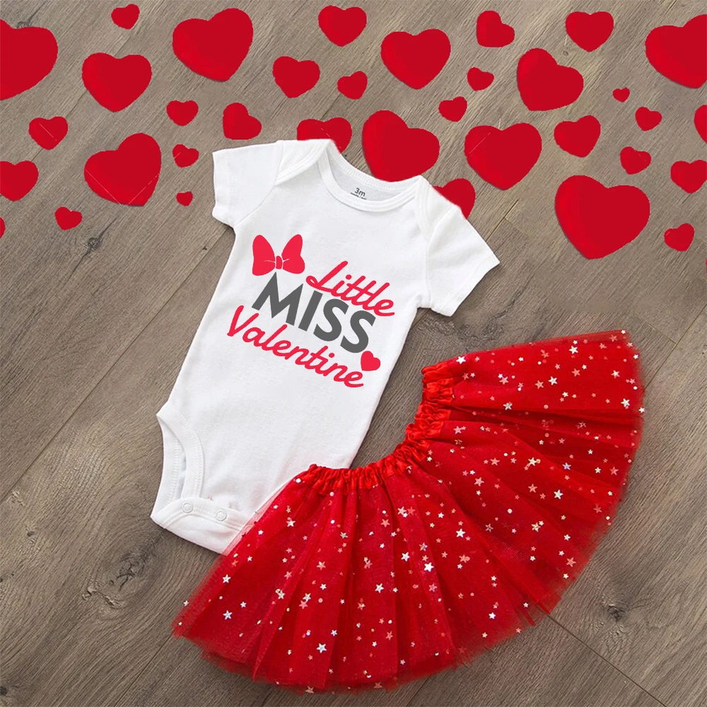 

Baby Girl Valentines Day Outfit First Valentine's Day Girls Outfits Newborn Valentine Dresses Suit Valentine Party Tuu Dress Set