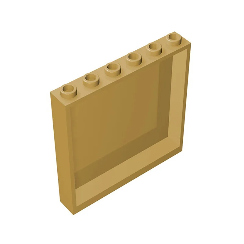 10 Stück MOC-Bausteine 1x6x5 Fensterglas-Haus-Wandelement 59349 Kompatible Bausteine Paneel-Zubehör – Detail 7
