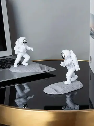 Soporte para teléfono móvil de astronauta, decoración de escritorio para astronauta, soporte para teléfono inteligente, adornos para el hogar para iPhone 15 14 Samsung Xiaomi
