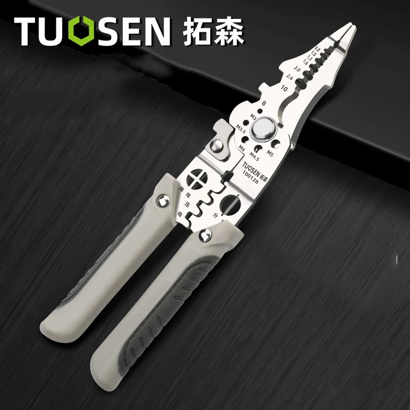 Multifunctional Wire Stripper Cable Cutter Pliers Wire Stripper Crimper Cable Cutter Plier Adjustable Electrician pliers