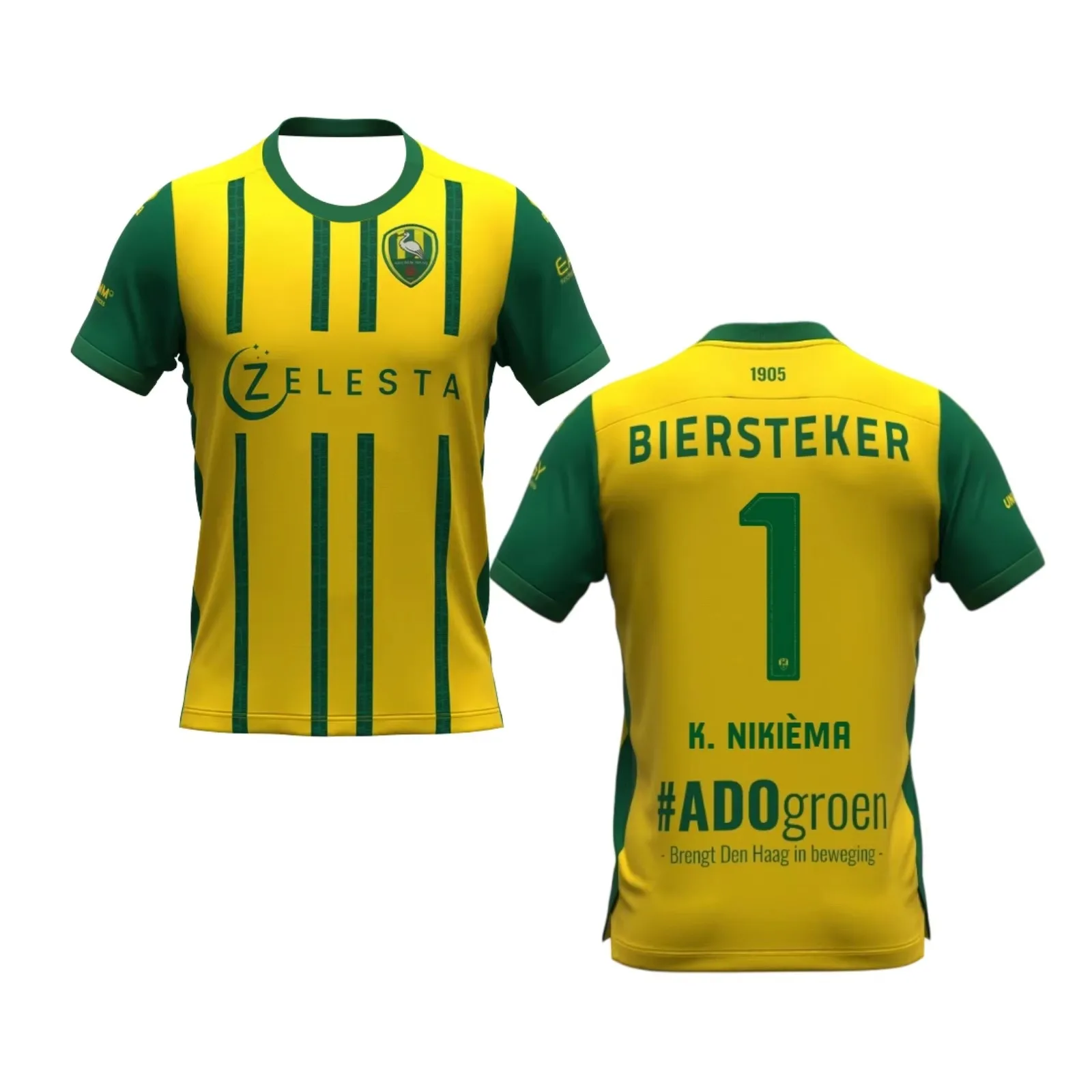 2026/27 ADO Den Club Dutch football T-shirt Men's and Women's Breathable Quick Drying Loose Short sleeve fan gifts Tops